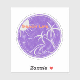 ビーチライフビニールカットシール シール