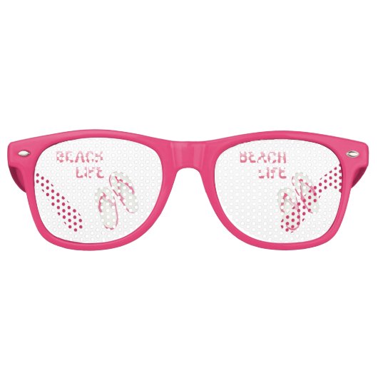 ビーチライフビーチサンダル レトロサングラス (正面)