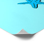 ビーチライフワードアート(砂とヤシの木) ポスター (角)