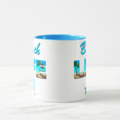 ビーチライフワードアート(砂とヤシの木) マグカップ (中央)