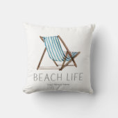 ビーチライフ引用文航海のサマーバケーションチェア クッション (正面)