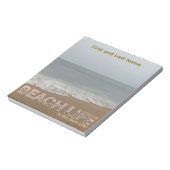 ビーチライフ最高のザライフ – Coastal Notepad ノートパッド (回転)