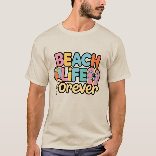 ビーチライフ永遠 Tシャツ (正面)