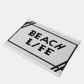 ビーチライフ航海のサーファータイルデザイン ドアマット (アングル)