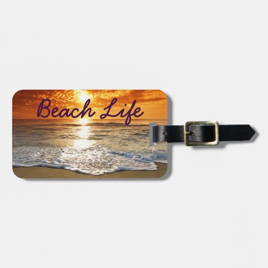 ビーチライフ荷物タグ ラゲッジタグ (正面横)