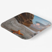 ビーチライフ誕生日 ペーパープレート (傾斜あり)