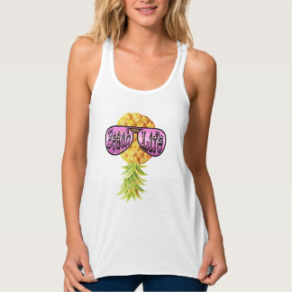 ビーチライフ逆さまにパイナップルTシャツ タンクトップ