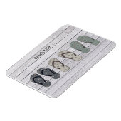 ビーチライフ、ビーチサンダルオンボードウォーク マグネット (左側)