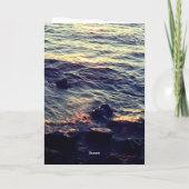 ビーチライフ 名言 波 海 日没 水 景色 シーズンカード (裏面)