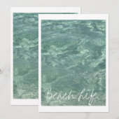 ビーチライフ 名言 波 海 青い水 シーズンカード (正面/裏面)