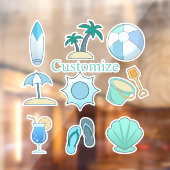 ビーチライフThunder_Cove ウィンドウサイン (シート2)