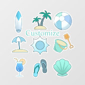 ビーチライフThunder_Cove ウィンドウサイン (シート)