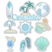 ビーチライフThunder_Cove シール (正面)
