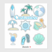 ビーチライフThunder_Cove シール (シート)