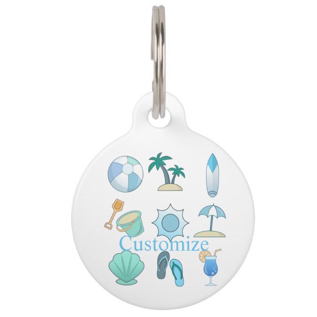 ビーチライフThunder_Cove ペット　ネームタグ (正面)