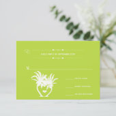 ビーチライムパームツリーデスティネーションシャルボード 出欠カード (スタンド正面)