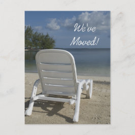 ビーチラウンジの住所案内の変更 案内ポストカード