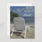 ビーチラウンジの住所案内の変更 案内ポストカード (正面/裏面)