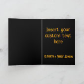 ビーチラウンジスケルトンハロウィングリーティングカード カード (内部)