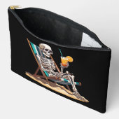 ビーチラウンジスケルトンハロウィーン アクセサリーポーチ (見開き)
