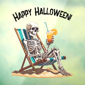 ビーチラウンジスケルトンハロウィーン ウィンドウサイン (シート3)