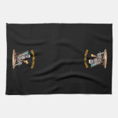 ビーチラウンジスケルトンハロウィーン キッチンタオル (横)