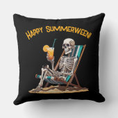 ビーチラウンジスケルトンハロウィーン クッション (裏面)