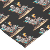 ビーチラウンジスケルトンハロウィーン ショートテーブルランナー (コーナー)