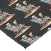 ビーチラウンジスケルトンハロウィーン テーブルクロス (アングル)