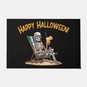 ビーチラウンジスケルトンハロウィーン ドアマット (正面)