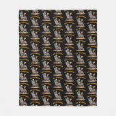 ビーチラウンジスケルトンハロウィーン フリースブランケット (正面)