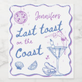 ビーチラストトーストオンザコーストバチェロレッテ ワインラベル (シングルラベル)