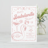 ビーチラストトーストピンクバッチェロレット週末 招待状 (スタンド正面)