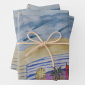 ビーチラッピングシートセットのカモメ ラッピングペーパーシート (インサイチュ)