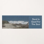 ビーチラバーコースタルフックランドスケープ海ビーチコンバー ヨガマット (正面(横))