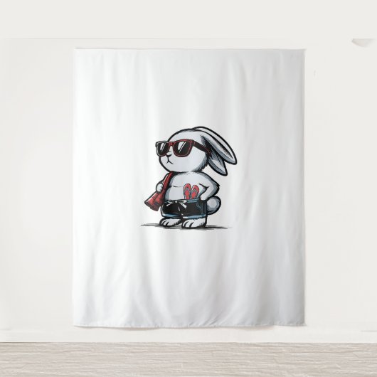 ビーチラビットバニービーチゲーマーサマー タペストリー (正面)