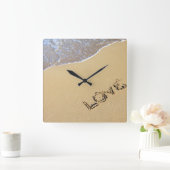 ビーチラブウォールクロック スクエア壁時計 (ホーム)