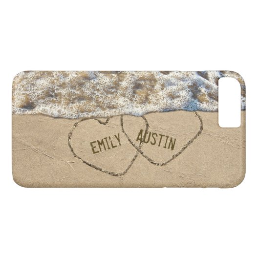 ビーチラブハート Case-Mate iPhoneケース (裏面(横))