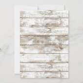 ビーチラブメッセージボトルネイビーブルーブライダルシャワー 招待状 (裏面)