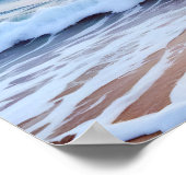 ビーチランドスケープコースタルサンセットデュスクピースフルリラックスル ポスター (角)