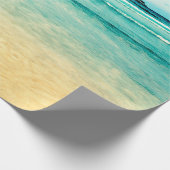 ビーチランドスケープビーチ，夏，青，風景，海，空 ラッピングペーパー (角)