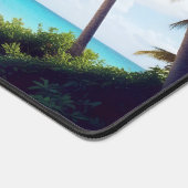 ビーチランドスケープリラックストロピカルアイランドの静謐 デスクマット (コーナー)