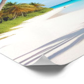 ビーチランドスケープリラックストロピカルアイランドの静謐 ポスター (角)