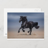 ビーチランニングの ポストカード (正面/裏面)