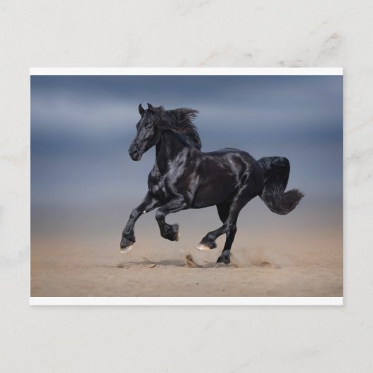 ビーチランニングの ポストカード (正面)