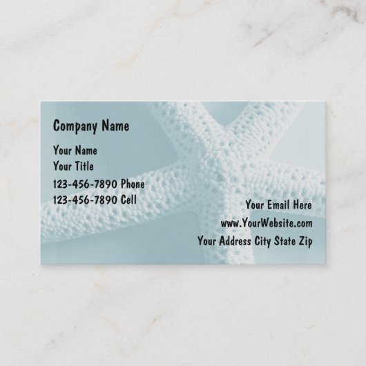 ビーチリアル名刺 名刺 (正面)