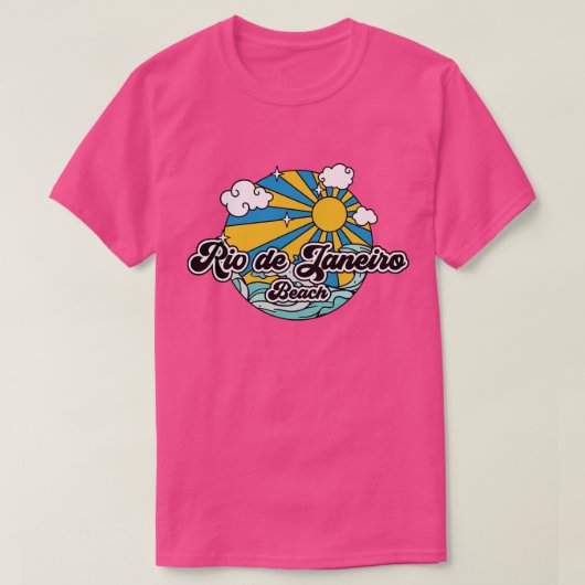 ビーチリオデジャネイロビーチ Tシャツ (デザイン正面)