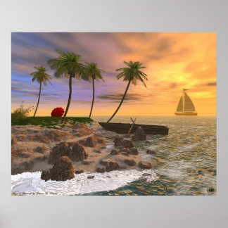 ビーチリゾート ポスター