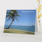 ビーチリタイアカードビッグ カード (黄色い花)