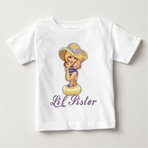 ビーチリトルシスター ベビーTシャツ